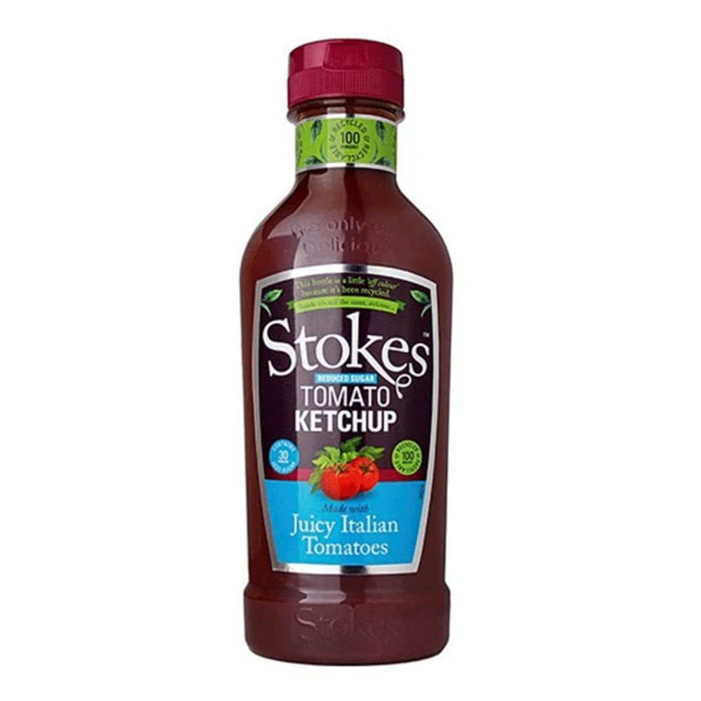 Stokes Squeeze Reduced Sugar Tomato Ketchup, 424ml